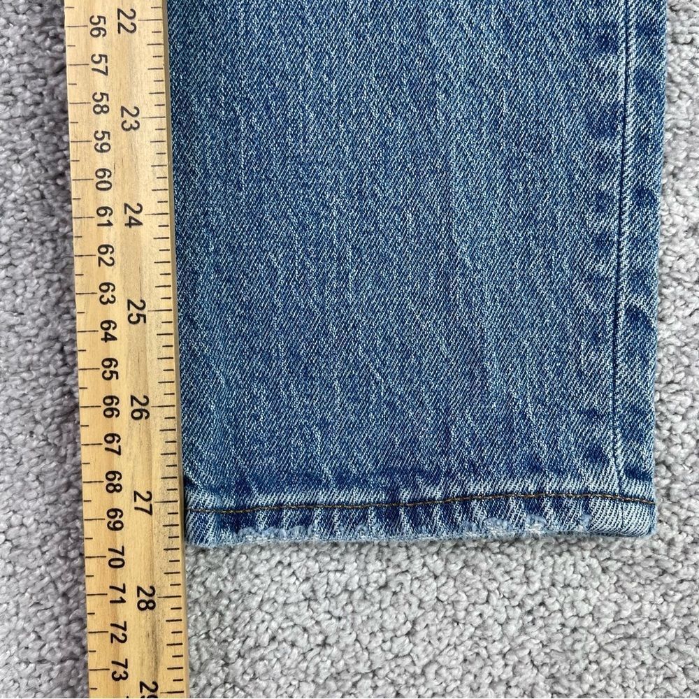 Madewell Perfect Vintage Jeans Women's 23 Blue Straight Mid-Rise Distressed - Picture 10 of 12